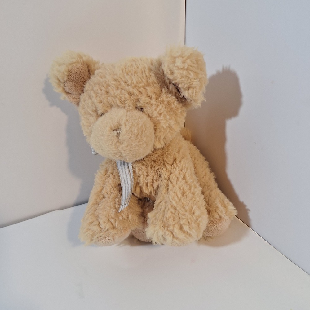 Baby Gund Oh So Soft Puppy 7" Plush With Rattle Stuffed Animal Dog